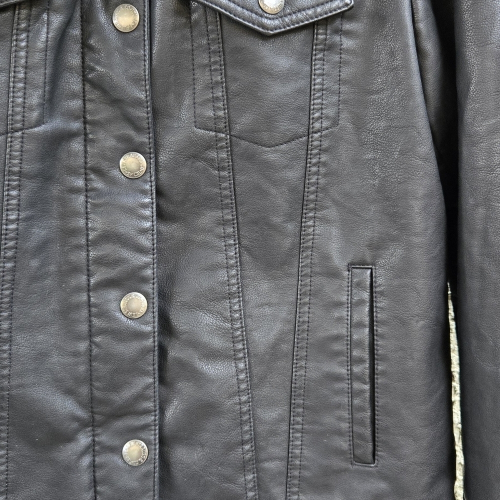 Levis Faux Leather Sherpa Lined Jacket - Picture 5 of 13
